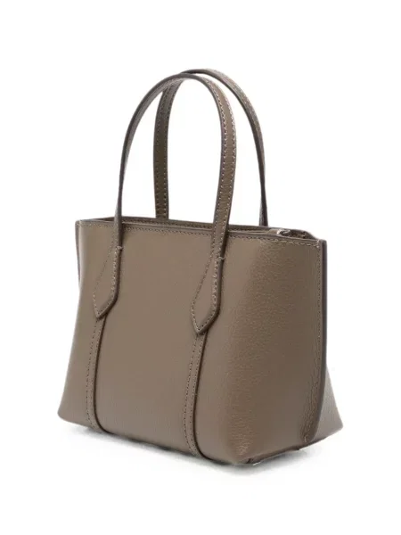 Geantă shopper Tory Burch din piele maro