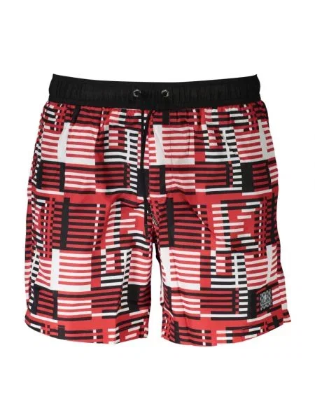 Wielobarwność kąpielówki Karl Lagerfeld czerwone