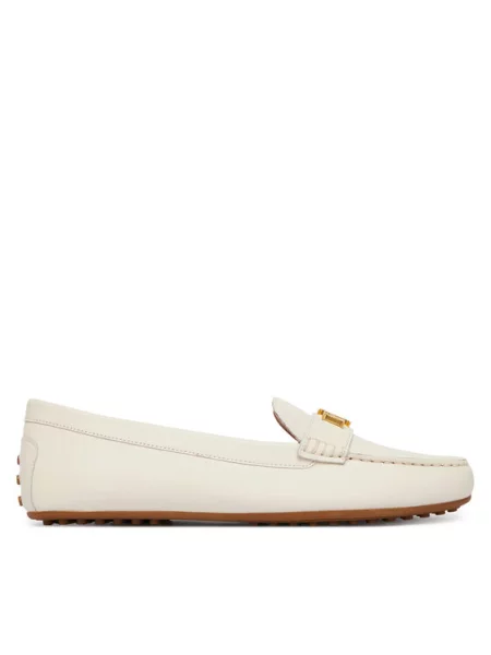 LAUREN RALPH LAUREN Мокасини білий