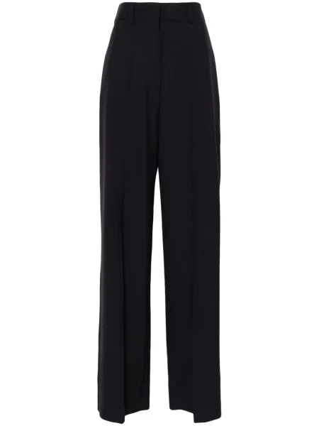 Pantaloni Valentino Garavani de lână albastru