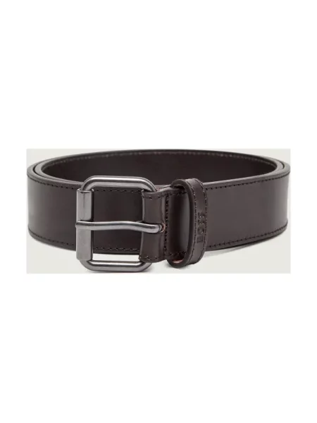BOSS BLACK Curea de piele negru