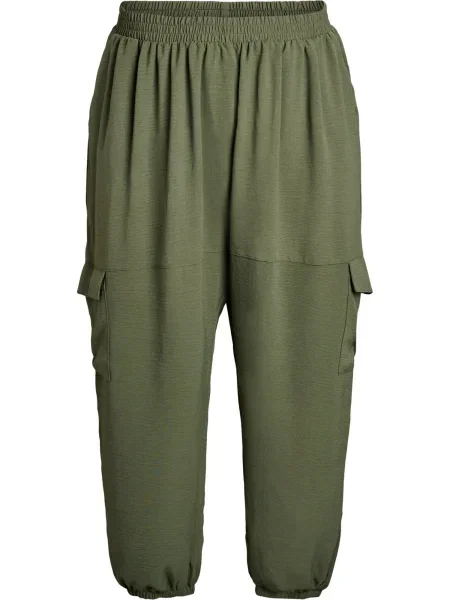 Zizzi Pantaloni cu Efikka oliv