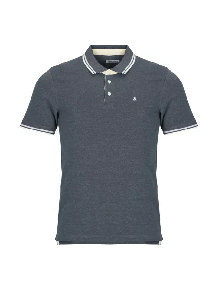Polo majica Jack & Jones s kratkimi rokavi modra