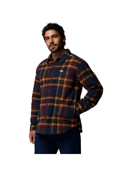 Geacă cămașă Columbia din fleece roșu