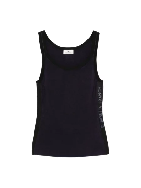 Top Elisabetta Franchi niebieski