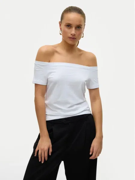 Vero Moda Bluză Panda alb