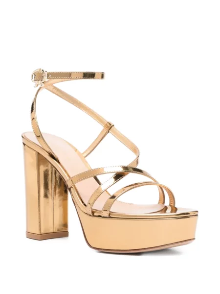 Sandale Gianvito Rossi din piele auriu