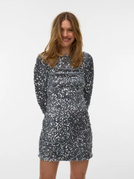VERO MODA Rochie de cocktail VMBELLE' gri