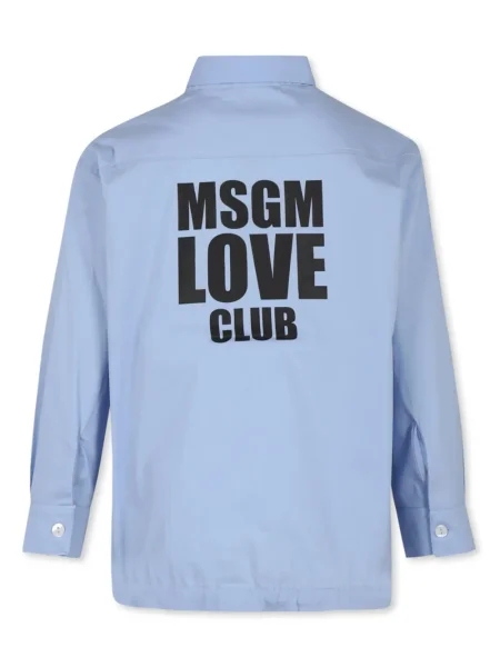 Koszula dziecięca Msgm niebieska