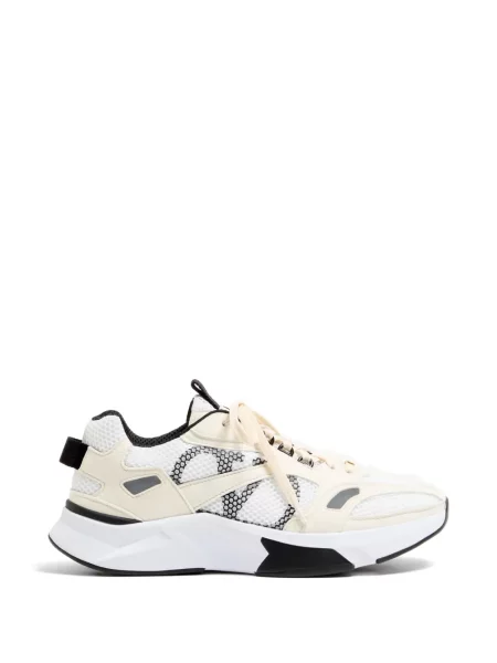 Sneakerși Valentino Garavani din piele de căprioară alb