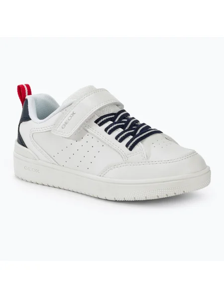 Младежки обувки Geox Washiba white/ocean blue бяло