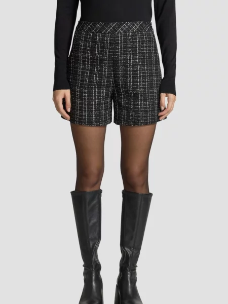 Твідові шорти Guess чорні