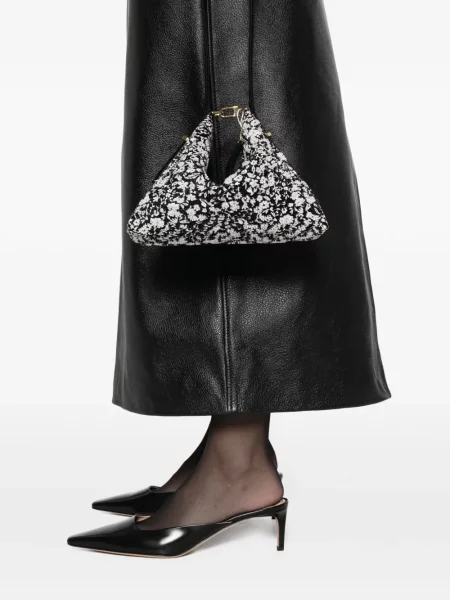 Geantă Toteme cu model floral negru
