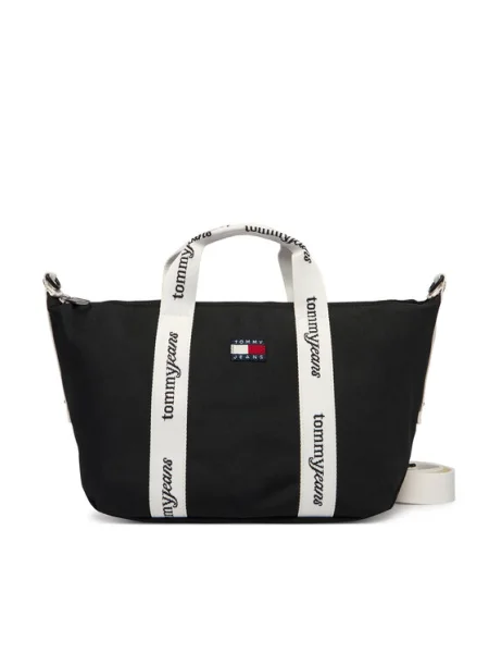 Tommy Jeans Geantă Ess Daily Mini Tote Negru alb
