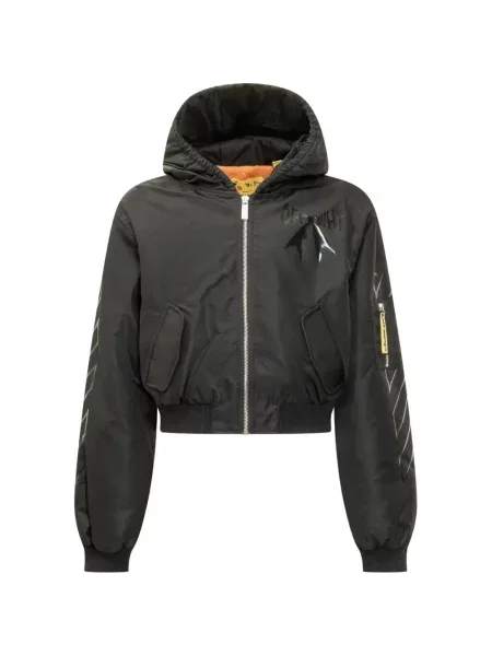 Kurtka bomber dziecięcy Off-white biały