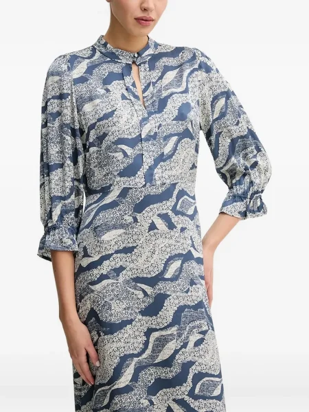 Rochie Bruuns Bazaar cu imagine cu imprimeu abstract de costum albastru