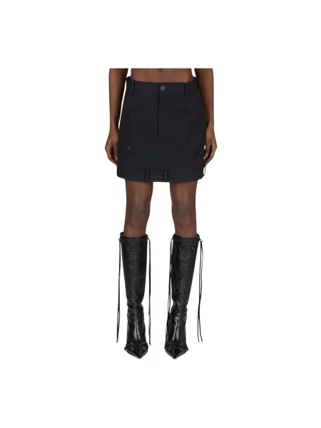 Spódnica mini Balenciaga wełniana czarna