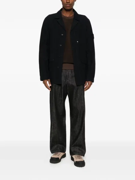 Geacă Stone Island cu strasuri albastru