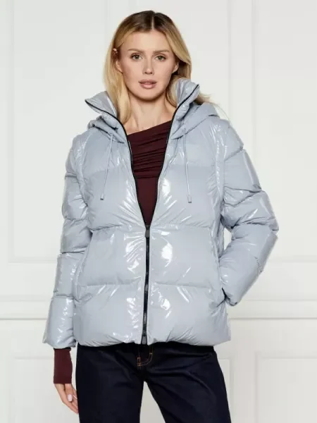 Pinko Geacă CRYSTAL albastru