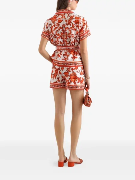 Scurt top Dolce & Gabbana alb