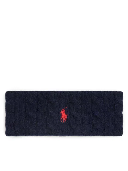Czapka Polo Ralph Lauren z kaszmiru niebieska