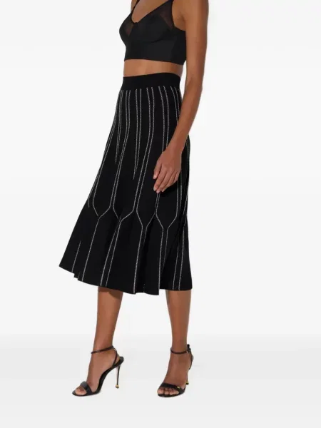 Fustă Elisabetta Franchi tricotate negru