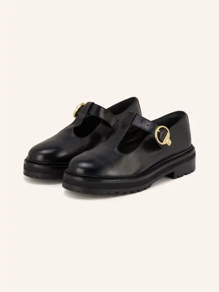 Barbour Loafery Mary Jane Ryton / zlatá černá