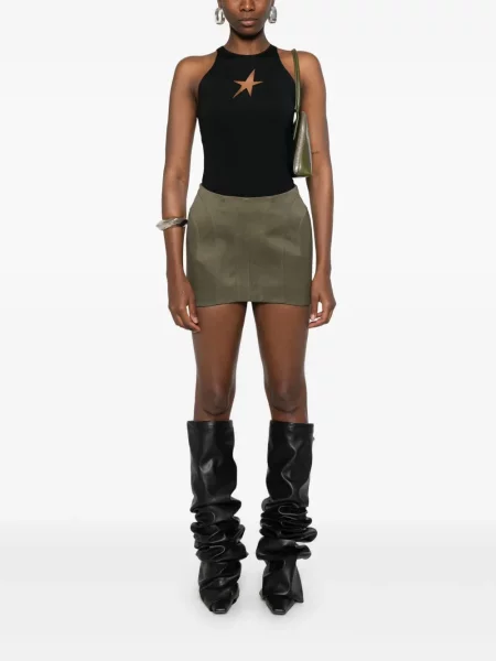 Fusta mini Mugler verde