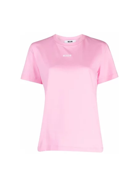 Koszulka Msgm z logo różowa