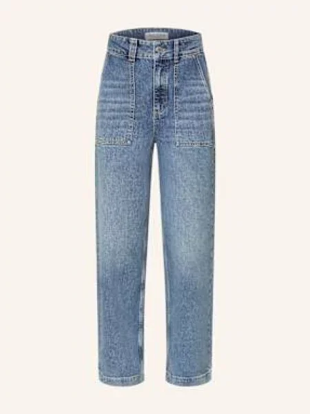 Marc O'polo Jeansy Wide Leg blau niebieskie