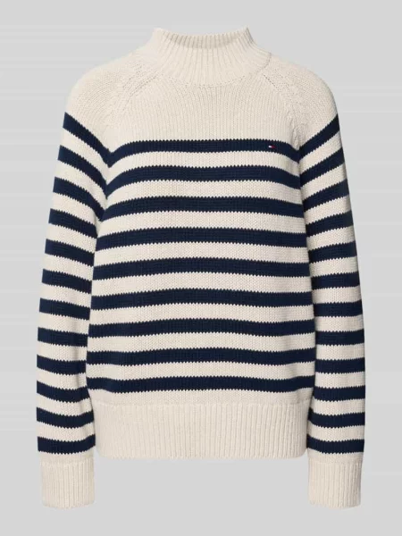 Sweter o luźnym kroju z dzianiny z czystej bawełny Tommy Hilfiger
