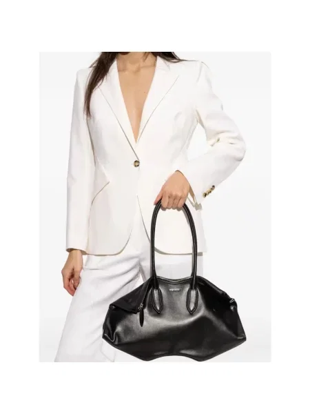 Torebka Alexander Mcqueen skórzana czarna