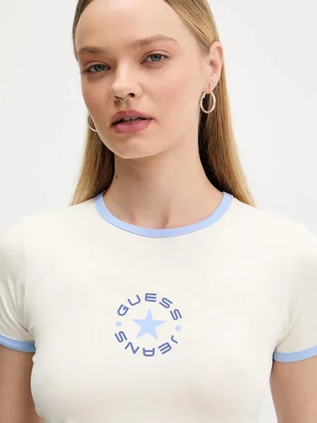 Футболка Guess Jeans бежевий