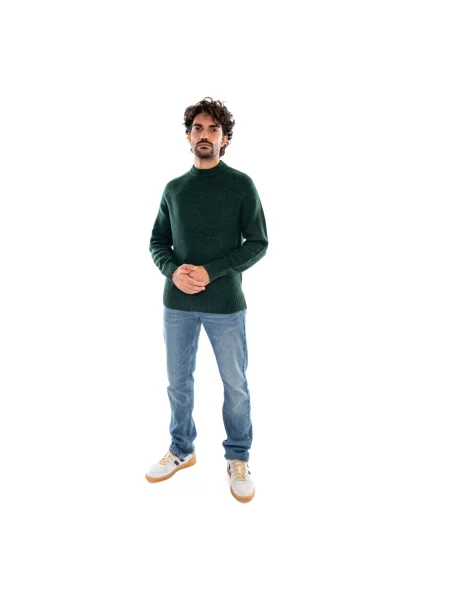 Sweter Barbour wełniany zielony