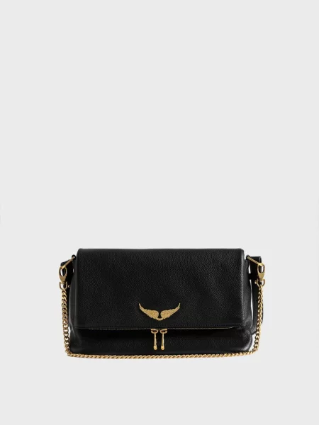 Шкіряна сумка Zadig&voltaire чорна