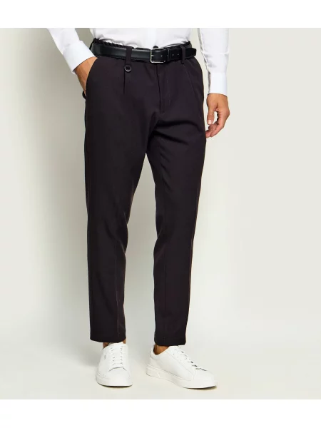 PAOLO PECORA Pantaloni chino negru