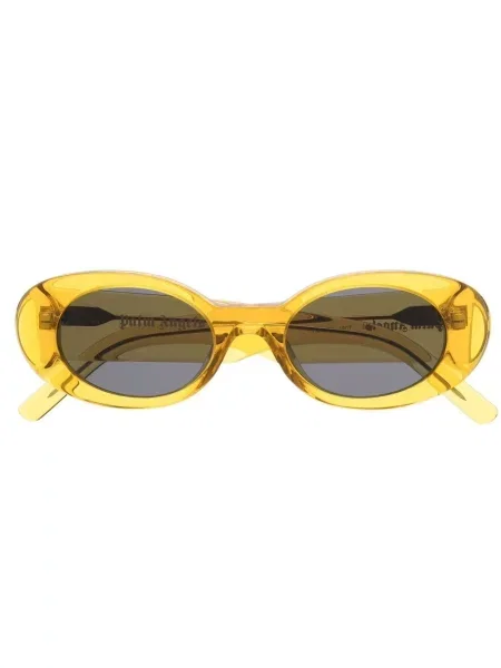 Ovalne sunčane naočale Palm Angels Eyewear siva