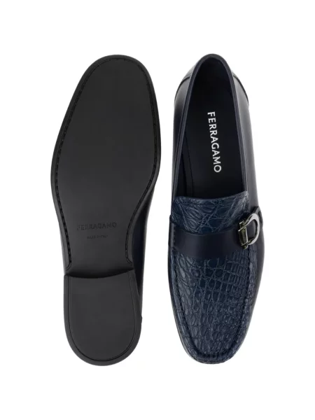 Loafersy Ferragamo modrá