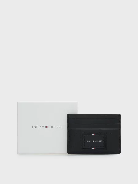 Кожаный кошелек Tommy Hilfiger черный