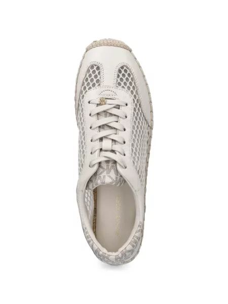 Matlasat sneakerși Michael Michael Kors din piele de căprioară cu legături maro