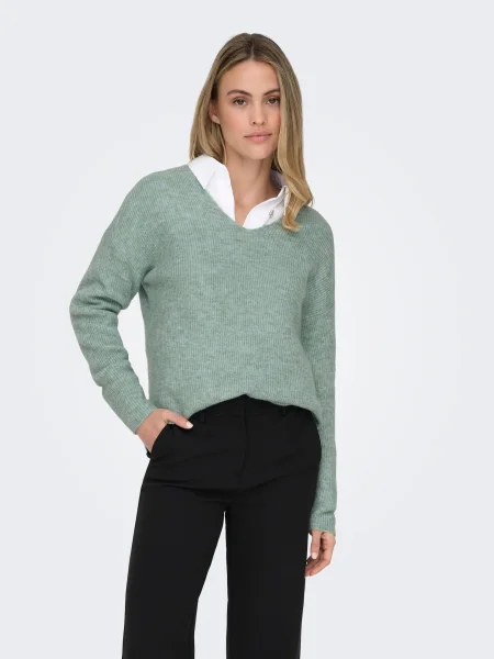 ONLY Pulover ONLCamilla mentă verde