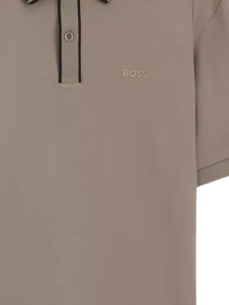 Ριγέ polo Boss πράσινο