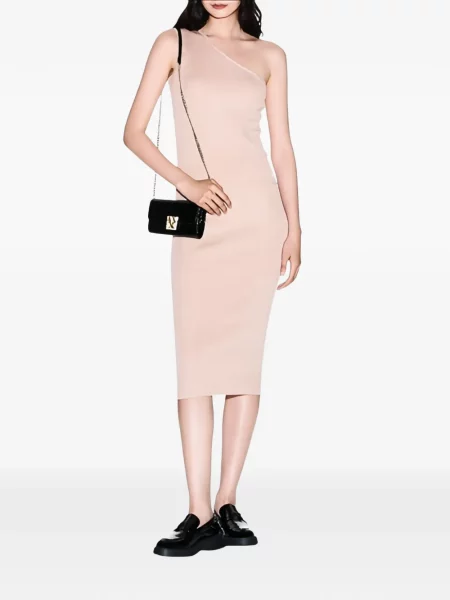 Fustă midi Armani Exchange tricotate până la genunchi