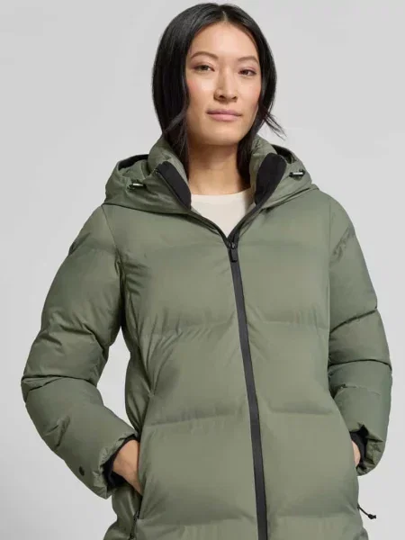 Płaszcz w kroju regular fit w efekcie pikowania z naszywką z logo model TANARE' Khujo