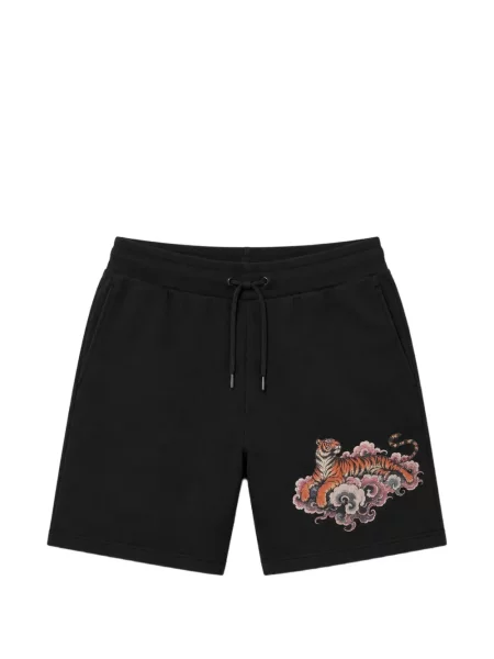 Pantaloni scurți Melt cu imagine cu dungi de tigru cu cordon negru