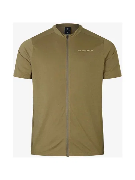 Koszulka rowerowa Endura Loop Zipped blady XS zielony