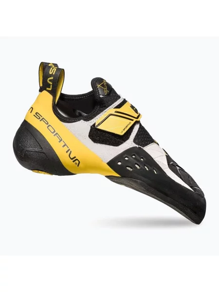 Buty wspinaczkowe La Sportiva Solution white/ yellow żółte