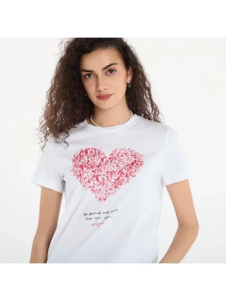 Desigual T-Shirt λευκό