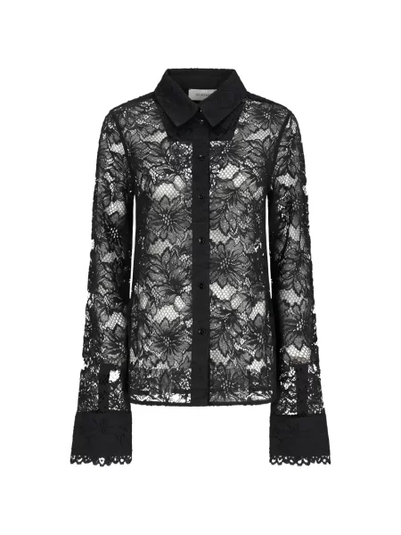 Virágos csipkés ing Sportmax fekete