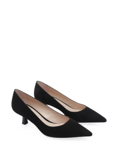 Pantofi cu toc Stuart Weitzman din piele de căprioară negru